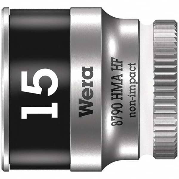 Wera - Hand Sockets Drive Size (Inch): 1/4 Size (mm): 15.0 - Eagle Tool & Supply