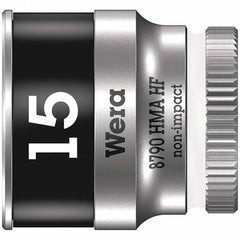 Wera - Hand Sockets Drive Size (Inch): 1/4 Size (mm): 15.0 - Eagle Tool & Supply