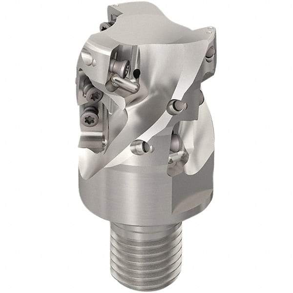 Seco - 40mm Cut Diam, 33mm Max Depth of Cut, 20mm Shank Diam, 50mm OAL, Indexable Square Shoulder Slot Milling End Mill - XO.X12.. Inserts, M20 Modular Connection, 90° Lead Angle, Through Coolant, Series 217.69-12-Helical - Eagle Tool & Supply