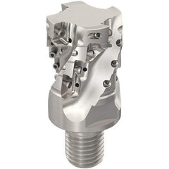 Seco - 40mm Cut Diam, 44mm Max Depth of Cut, 20mm Shank Diam, 61mm OAL, Indexable Square Shoulder Slot Milling End Mill - XO.X12.. Inserts, M20 Modular Connection, 90° Lead Angle, Through Coolant, Series 217.69-12-Helical - Eagle Tool & Supply