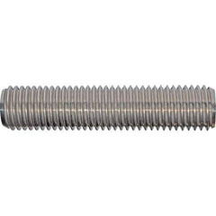 Value Collection - 5/8-11 4" OAL Fully Threaded Stud - Stainless Steel, Plain Finish, 4" Equal Thread Length, 4" Short Thread Length - Eagle Tool & Supply