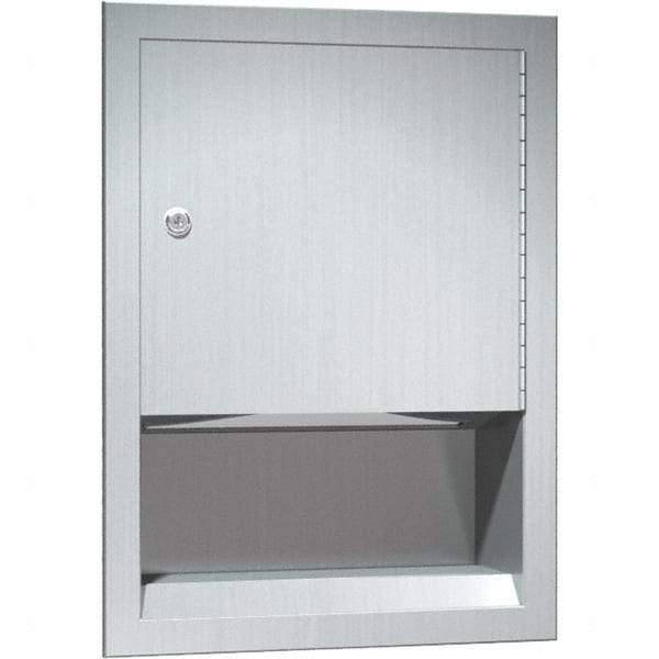 ASI-American Specialties, Inc. - Manual, Stainless Steel Paper Towel Dispenser - 350 C-Fold or 475 Multi-Fold, Silver - Eagle Tool & Supply