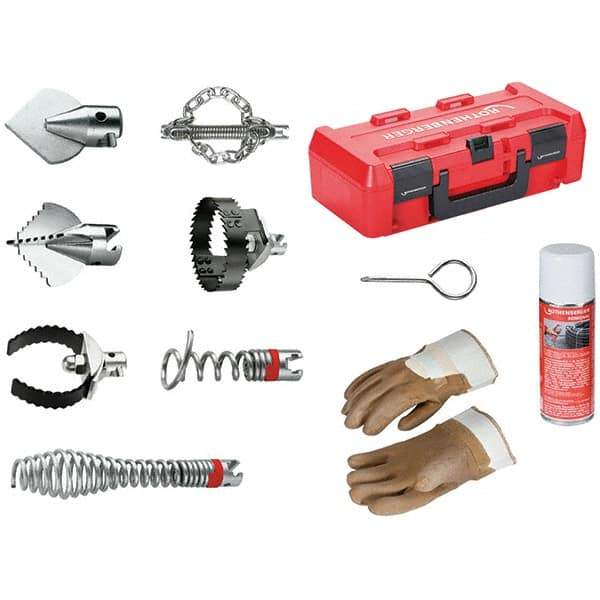 Rothenberger - Drain Cleaning Machine Cutters & Accessories Type: Tool Kit for Drain Cleaner For Use With Machines: Rothenberger R600 Drain Cleaner - Eagle Tool & Supply