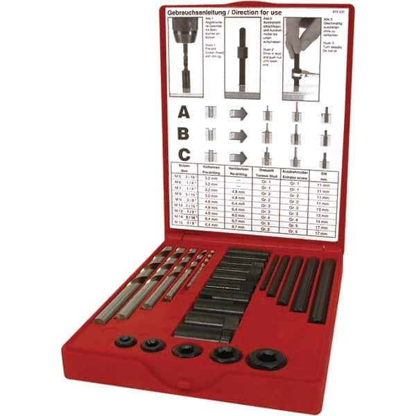 Rothenberger - Bolt Extractor Sets Tool Type: Plumbing Thread-Extractor Size Range (Inch): 1/8 - 5/16 - Eagle Tool & Supply