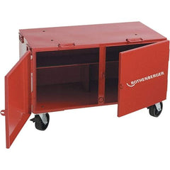 Rothenberger - 350 Lb Capacity Threader Transport Cabinet - 23" Wide x 46" Deep x 24" High, Steel - Eagle Tool & Supply