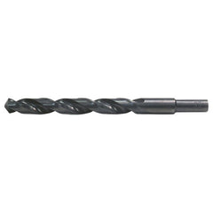 7/16 RHS / RHC HSS 135 Degree Split Point Heavy Duty Jobber Length Drill - Steam Oxide - Exact Industrial Supply