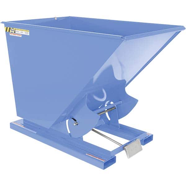 Vestil - Hoppers & Basket Trucks Additional Information: Complies w/OSHA General Industry Rule 29 CFR 1910.178(m)(5)(iii) - allows operator to remain at controls of truck throughout the dumping process - Eagle Tool & Supply