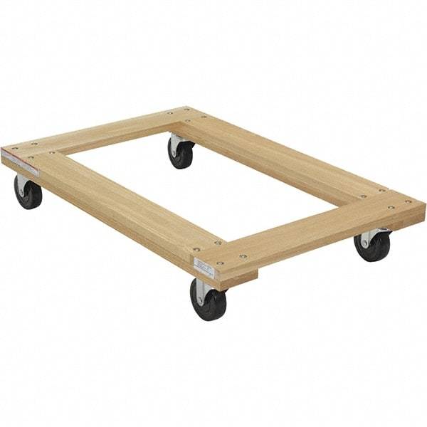 Vestil - 1,200 Lb Capacity Hardwood Dolly - 36" Long x 24" Wide - Eagle Tool & Supply