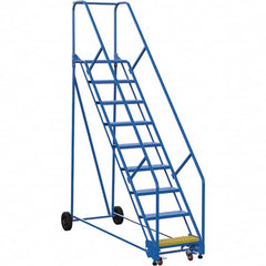 Vestil - 120" High 350 Lb Capacity 9 Step Ladder - Eagle Tool & Supply