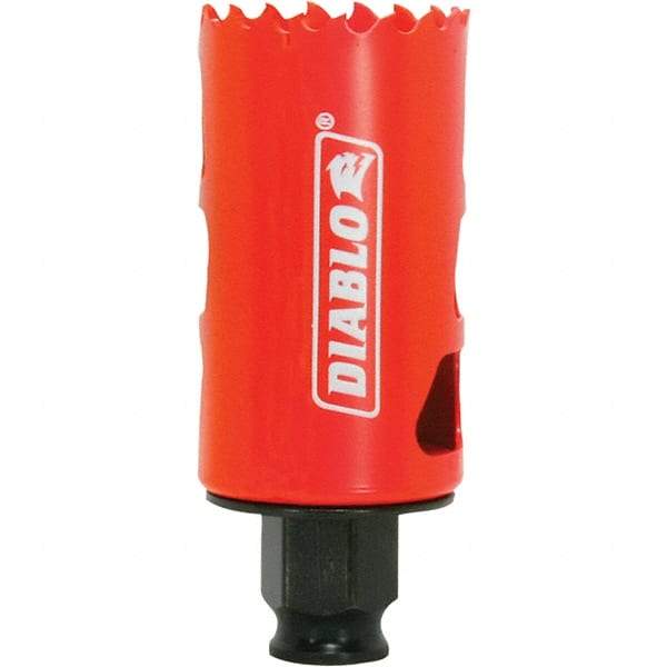 Freud - 1-1/2" Diam, 2-3/8" Cutting Depth, Hole Saw - Bi-Metal Saw, Toothed Edge - Eagle Tool & Supply