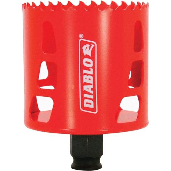 Freud - 2-11/16" Diam, 2-3/8" Cutting Depth, Hole Saw - Bi-Metal Saw, Toothed Edge - Eagle Tool & Supply