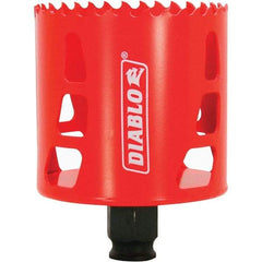 Freud - 2-11/16" Diam, 2-3/8" Cutting Depth, Hole Saw - Bi-Metal Saw, Toothed Edge - Eagle Tool & Supply