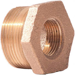 Merit Brass - Brass & Chrome Pipe Fittings Type: Hex Bushing Fitting Size: 4 x 3 - Eagle Tool & Supply