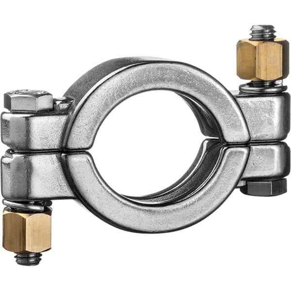 Value Collection - Sanitary Stainless Steel Pipe Fittings Type: Clamp w/Bolt Style: Quick-Clamp - Eagle Tool & Supply