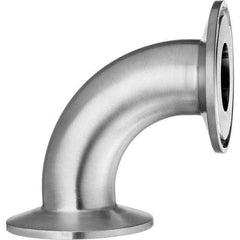 Value Collection - Sanitary Stainless Steel Pipe Fittings Type: 90 Elbow Style: Quick-Clamp - Eagle Tool & Supply