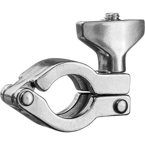 Value Collection - Sanitary Stainless Steel Pipe Fittings Type: Clamp w/Wing Nut Style: Quick-Clamp - Eagle Tool & Supply