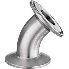 Value Collection - Sanitary Stainless Steel Pipe Fittings Type: 45 Elbow Style: Quick-Clamp - Eagle Tool & Supply