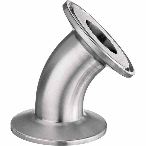 Value Collection - Sanitary Stainless Steel Pipe Fittings Type: 45 Elbow Style: Quick-Clamp - Eagle Tool & Supply
