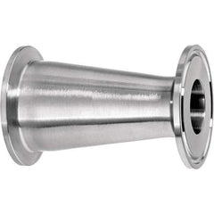Value Collection - Sanitary Stainless Steel Pipe Fittings Type: Straight Reducer Style: Quick-Clamp - Eagle Tool & Supply