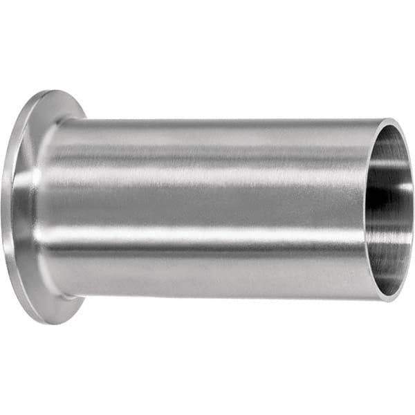 Value Collection - Sanitary Stainless Steel Pipe Fittings Type: Long Ferrule Style: Quick-Clamp to Butt Weld - Eagle Tool & Supply