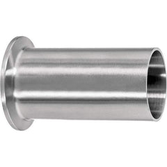Value Collection - Sanitary Stainless Steel Pipe Fittings Type: Long Ferrule Style: Quick-Clamp to Butt Weld - Eagle Tool & Supply