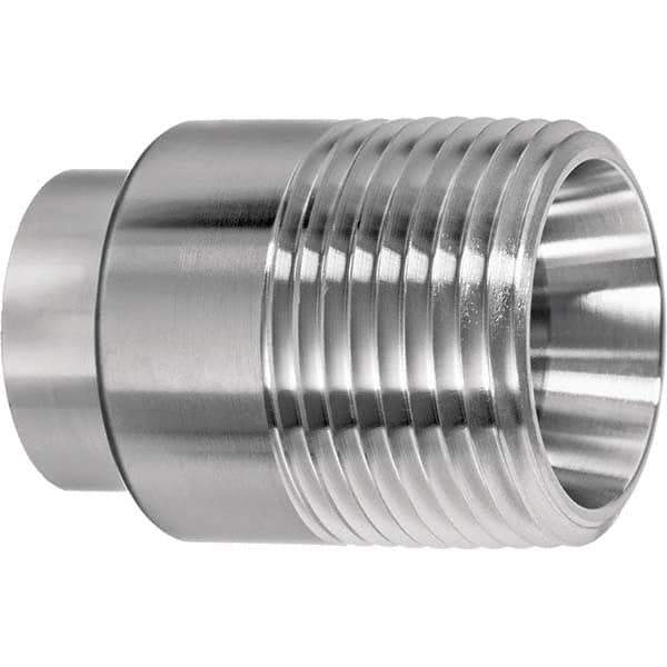 Value Collection - Sanitary Stainless Steel Pipe Fittings Type: Male Straight Style: Butt Weld - Eagle Tool & Supply
