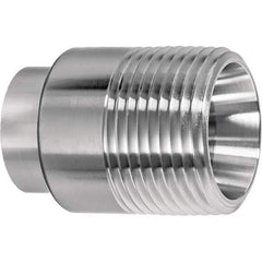 Value Collection - Sanitary Stainless Steel Pipe Fittings Type: Male Straight Style: Butt Weld - Eagle Tool & Supply