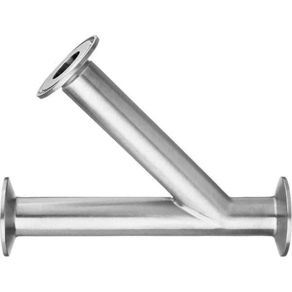 Value Collection - Sanitary Stainless Steel Pipe Fittings Type: 45 Elbow Style: Quick-Clamp - Eagle Tool & Supply
