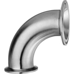 Value Collection - Sanitary Stainless Steel Pipe Fittings Type: 90 Elbow Style: Quick-Clamp - Eagle Tool & Supply