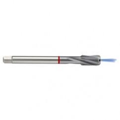 M8x1.25 6HX 3-Flute PM Cobalt Red Ring Semi-Bottoming 15 degree Spiral Flute Tap-TiCN - Eagle Tool & Supply