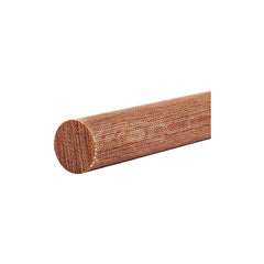 Plastic Rod: Garolite (LE), 4' Long, 9/16″ Dia, Brown Rockwell M-100