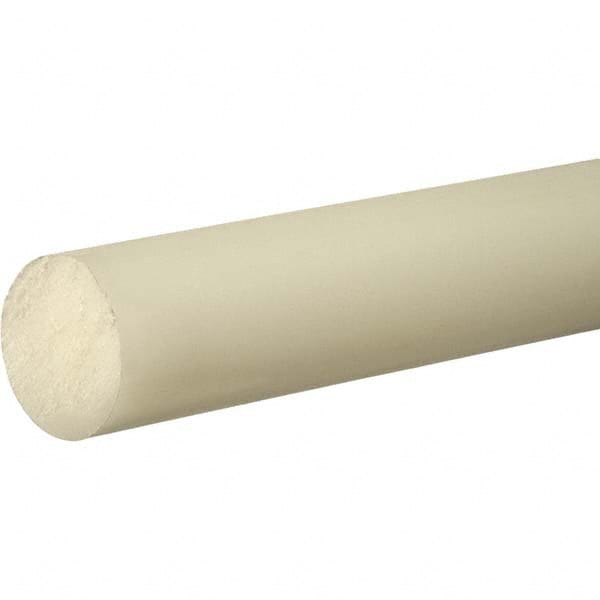 USA Sealing - 3' x 3" Semi-Clear White Polypropylene Rod - Eagle Tool & Supply