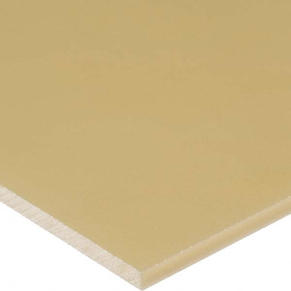 USA Sealing - 1' x 1" x 1" Beige PEEK Square Bar - Eagle Tool & Supply