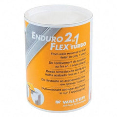 WALTER Surface Technologies - 5" Disc Diam, 5/8-11 Center Hole, Type 27 Ceramic Flap Disc - 12,200 Max RPM, Plastic Backing, Arbor Attaching System, Non-Woven - Eagle Tool & Supply