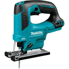 Makita - 12 Volt, 3,000 SPM, 7/8" Stroke Length, Lithium-Ion Cordless Jigsaw - 90° Cutting Angle, Series 12V MAX - Eagle Tool & Supply