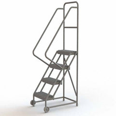 TRI-ARC - Rolling & Wall Mounted Ladders & Platforms Type: TiltNRoll Rolling Ladder Style: Tilt & Roll Safety Ladder - Eagle Tool & Supply