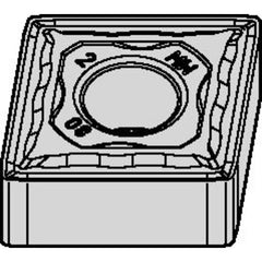 CNMG 432 Double-sided|G WK05CT, 1/32″ Corner Radius, 3/16″ Thick, 1/2″ Inscribed Circle, TiN, Turning Indexable Insert - Eagle Tool & Supply