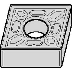 CNMG 431 Double-sided|G TN30M, 1/64″ Corner Radius, 3/16″ Thick, 1/2″ Inscribed Circle, Uncoated, Turning Indexable Insert - Eagle Tool & Supply