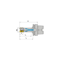 Indexable Square-Shoulder End Mill:  MHPC.40.R.0319H63A100,  Taper Shank Uses  3,  Normal Pressure,  98.00 mm OAL