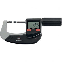 Mahr - Electronic Outside Micrometers Type: Standard Minimum Measurement (Decimal Inch): 3.0000 - Eagle Tool & Supply