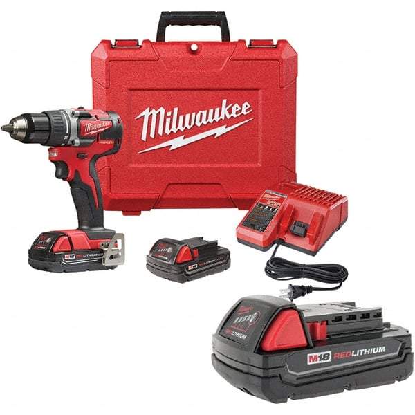 Milwaukee Tool - Cordless Drills Battery Voltage: 18 Battery Chemistry: Lithium-Ion - Eagle Tool & Supply