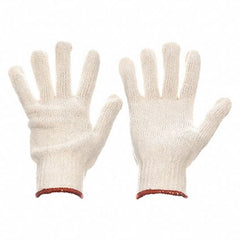 Size X-Large-EcoKnit - white ambidextrous knit glove - knit wrist - 80% polyester / 20% cotton - Eagle Tool & Supply