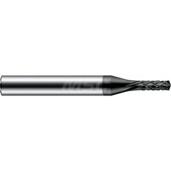 Harvey Tool - 1/8" Diam, 3/8" LOC, 1/8" Shank Diam, 8-Flute 140° Drill Point Diamond-Pattern Router Bit - Exact Industrial Supply