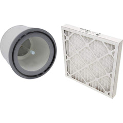 I2M - HEPA Air Filters; Height (Inch): 15.85 ; Width (Inch): 15.85 ; Depth (Inch): 16 ; Particle Capture Efficiency (%): 99.97 ; Media Material: Micro-Glass ; Frame Material: Galvanized Steel; Particle Board - Exact Industrial Supply