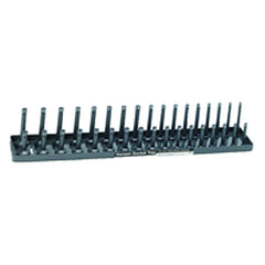 Metric Sized Socket Tray - 1/4″ Drive - Gray - Eagle Tool & Supply