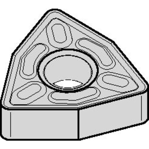 WNMG 432 Double-sided|G TN20P, 1/32″ Corner Radius, 3/16″ Thick, 1/2″ Inscribed Circle, TiN, Turning Indexable Insert - Eagle Tool & Supply