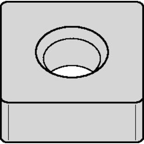 SNMA 433 A|None WK05CT, 3/64″ Corner Radius, 3/16″ Thick, 1/2″ Inscribed Circle, TiN, Square, Turning Indexable Insert - Eagle Tool & Supply