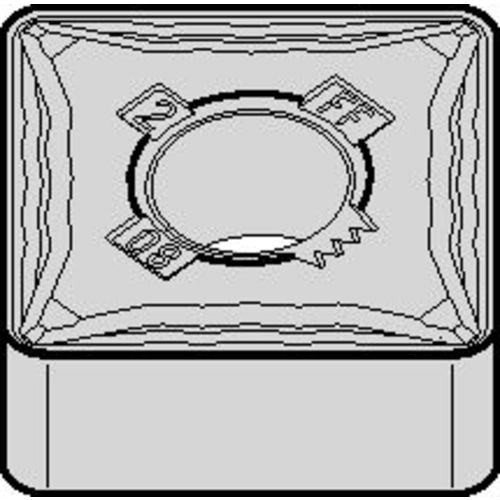 SNMG 431 Double-sided|G WP15CT, 1/64″ Corner Radius, 3/16″ Thick, 1/2″ Inscribed Circle, TiN, Square, Turning Indexable Insert - Eagle Tool & Supply
