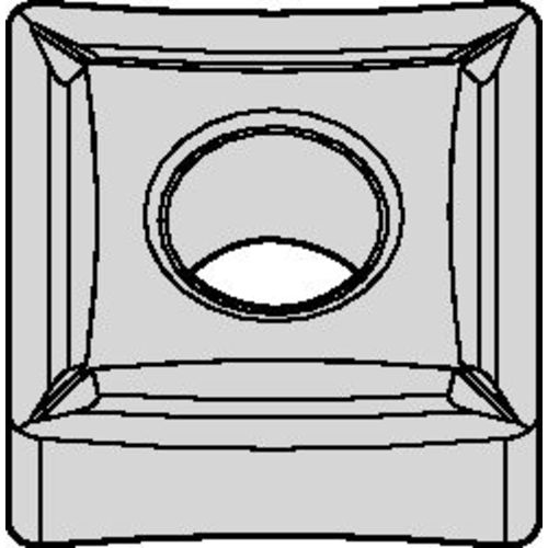 SNMP 433 Hi-Double Positive|P WS25PT, 3/64″ Corner Radius, 3/16″ Thick, 1/2″ Inscribed Circle, TiAlN, Square, Turning Indexable Insert - Eagle Tool & Supply