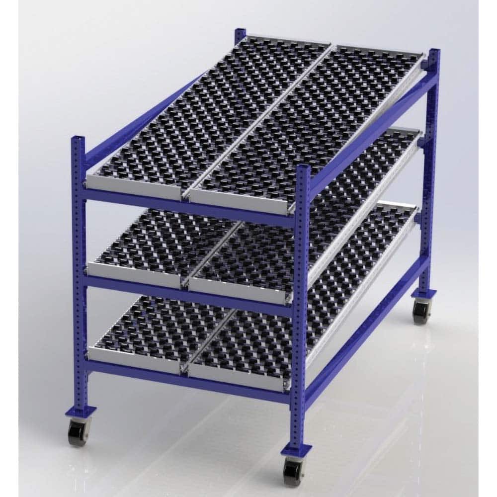 UNEX Manufacturing - Steel Shelving Type: Mobile Gravity Rack Starter or Add-On: Starter Unit - Eagle Tool & Supply